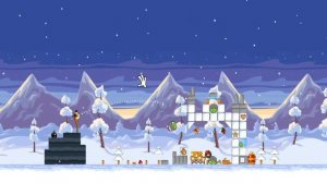 Angry birds seasons - Wreck the halls - Levels 1-4 (gameplay/commentary)