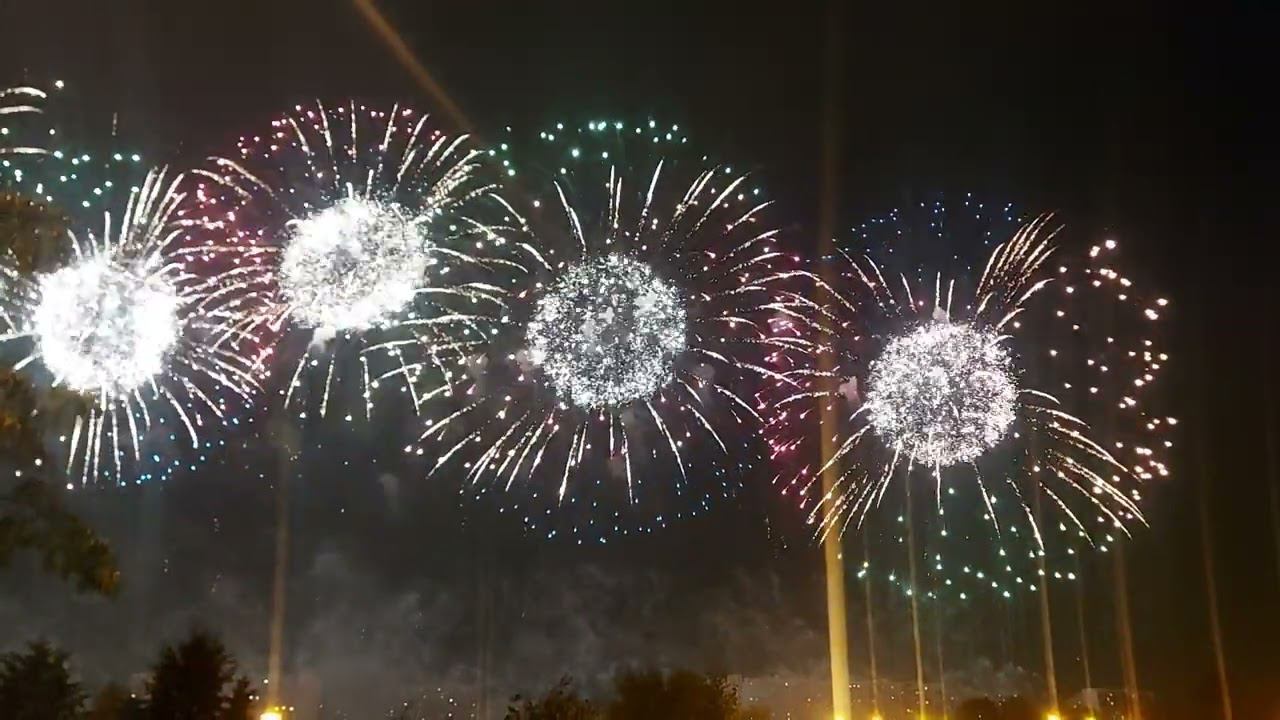 Фестиваль фейерверков "Ростех". Выступление пиротехнической команды из Пакистана (14.08.22)