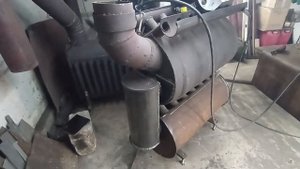 Печь для гаража под горелку и другие виды топлива.