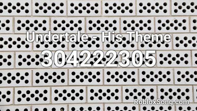 Undertale - His Theme Roblox ID - Roblox Music Code смотреть онлайн