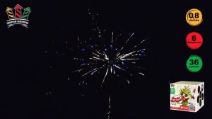 SB113 Батарея салютов "Ягода Малинка" 0,8х36 залпов