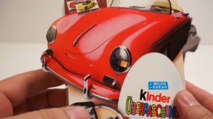 4 Киндер Сюрприз Яйца Порше Каррера 911 Игрушки 4 Kinder Surprise Eggs Porsche Carrera 911 Toys  