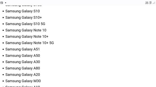 Samsung One UI 5.0 Ineligible Device List ||