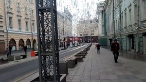 Москва 1706 Георгиевский переулок, улица Охотный Ряд, Государственная Дума зима день