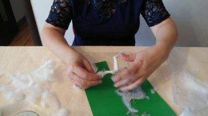 Ватная игрушка Олень. Набираем объем. Мастер класс. Часть 2.