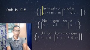 Garo :Tonic solfa Four pulse measureo git tarie mesokani.