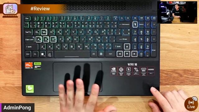 รีวิว Acer Nitro 16 สเปก Ryzen 7 7840HS + RTX4060 จอ FHD+ 165Hz Gaming ตัวแรงตัวคุ้ม น่าซื้อ смотреть онлайн