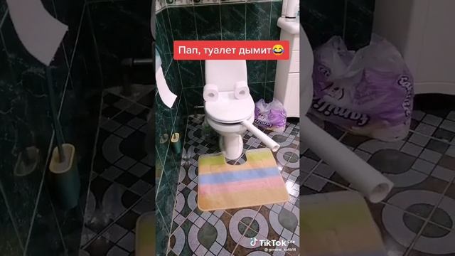 Папа в туалете