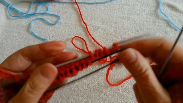 Вязание спицами. Набор воздушных петель смотреть онлайн