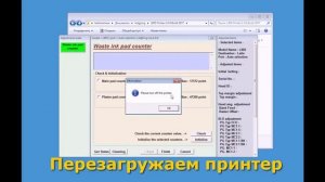 Как сбросить памперс Epson L800 / L805 / L810 / L850