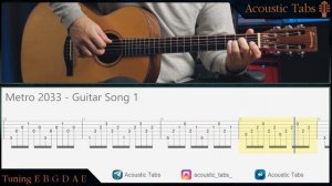 Как играть METRO 2033 - Guitar Song 1 (Табы)