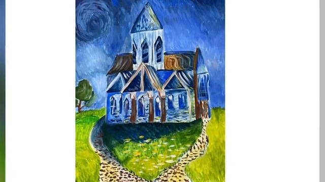 Рисунки детей «Я рисую как Ван Гог». Посвящается 170-летию со дня рождения Винсента Ван Гога. смотреть онлайн