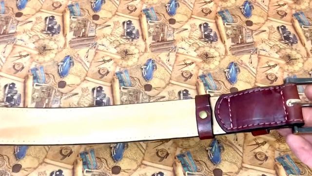 Кожаный ремень, ручной работы смотреть онлайн