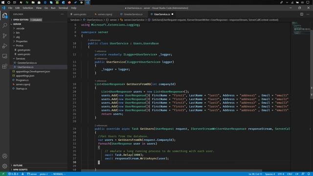 Getting Started With Data Streaming Using GRPC On DotNet Core And C#