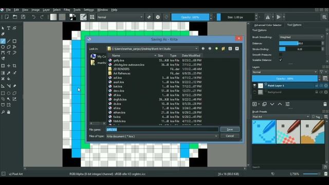 How To make Sprite Sheets in Krita | Pixel Sprites for games | Pyxel, Aseprite & Pixelorama Tutoria