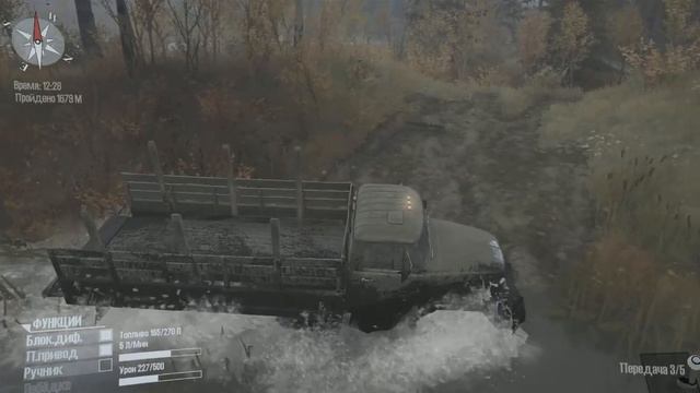 Прохождение карты "Спуск" | #1 | Spintires: Mud Runner смотреть онлайн