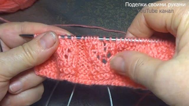 Как связать шарф спицами.