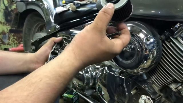 Замена масла на мотоцикле YAMAHA DRAG STAR 400 смотреть онлайн
