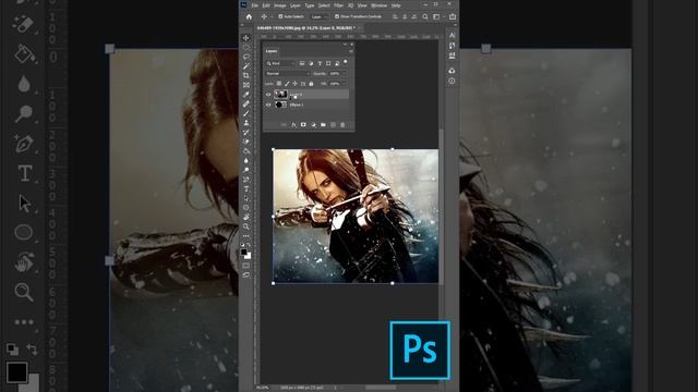 Обтравочная маска в Photoshop, Поместить фото в круг Photoshop #Shorts