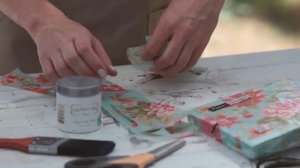 How to Decoupage Furniture & Home Decor with Image Transfer Medium | Decoupaging Tutorial