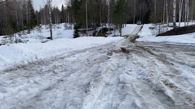 Дорога на водопад Юканкоски (Белые Мосты)