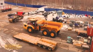 12x4x4 метра! Перевозка VOLVO A60H // Transportation VOLVO A60H dump truck // 45 tons // 5000 KM