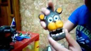 АНИМАТРОНИК ОЛД ФРЕДДИ ИЗ ПЛАСТИЛИНА, НОВАЯ ВЕРСИЯ, МАСКА ФРЕДДИ СВОИМИ РУКАМИ, video for kids