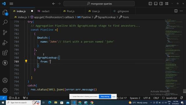Mastering the $graphLookup Operator in Node.js | Node.js Interview Questions | Basic-to-Advanced