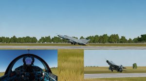 DCS World.  МиГ-21бис. Взлёт. Посадка.