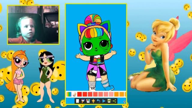 раскраски кукла ЛОЛ играем и красим play coloring book doll LOL 0+ смотреть онлайн