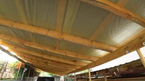 НАВЕС ДЛЯ ХРАНЕНИЯ АВТОМОБИЛЕЙ 14 МЕТРОВ!!!СВОИМИ РУКАМИ.