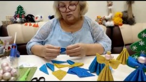 Мастер-класс "Ангел из глиттерного фоамирана"