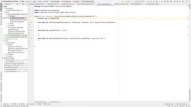 RecyclerView Using GridLayoutManager in Android (Kotlin) смотреть онлайн