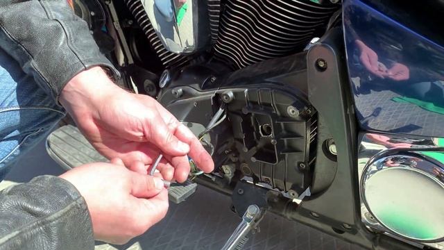 Непонятный скрежет! Замена колодок! Kawasaki VN900 Vulcan
