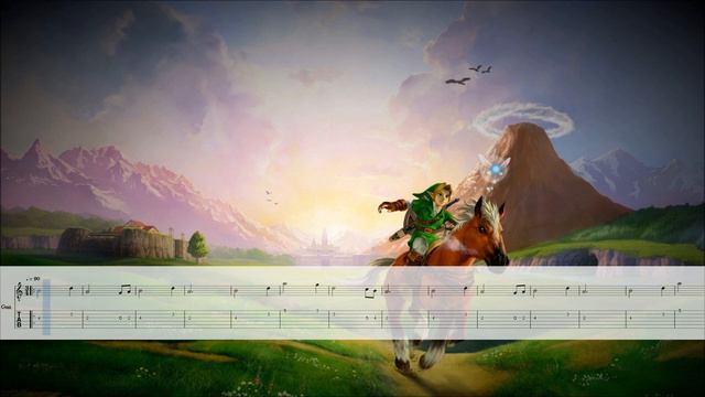 The Legend of Zelda - Zelda's Lullaby - Backing track with tabs смотреть онлайн
