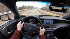 2020 Lexus LS 500 F Sport AWD - POV Test Drive (Binaural Audio)