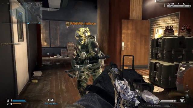 Call of Duty - Ghosts нагиб с ''Медоедом'' ( 31-3 strike zone ) смотреть онлайн