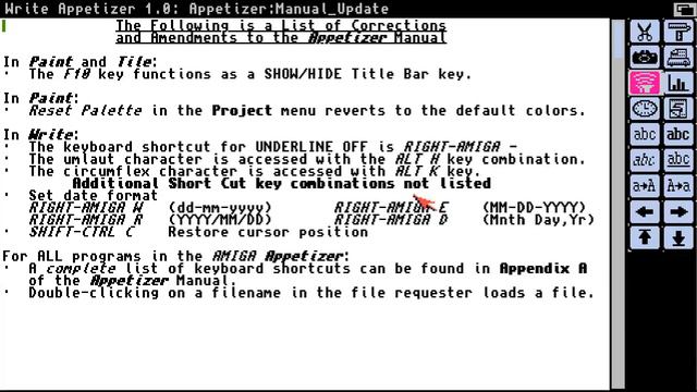 AMIGA 4 PROGRAMS MUSIC APPETIZER UTILITY TOOL CHRIS MOULIOS GREEK PROGRAMMER & TILE & PAINT & WRITE