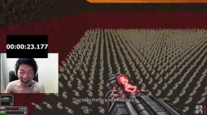 Angry korean gamer speedruns a doom wad
