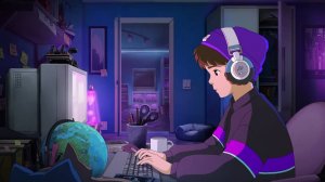 1 AM Chill Session synthwavechillwave(Lofi Girl/Synthwave Boy)