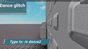 How to corner glitch and dance glitch [Roblox]