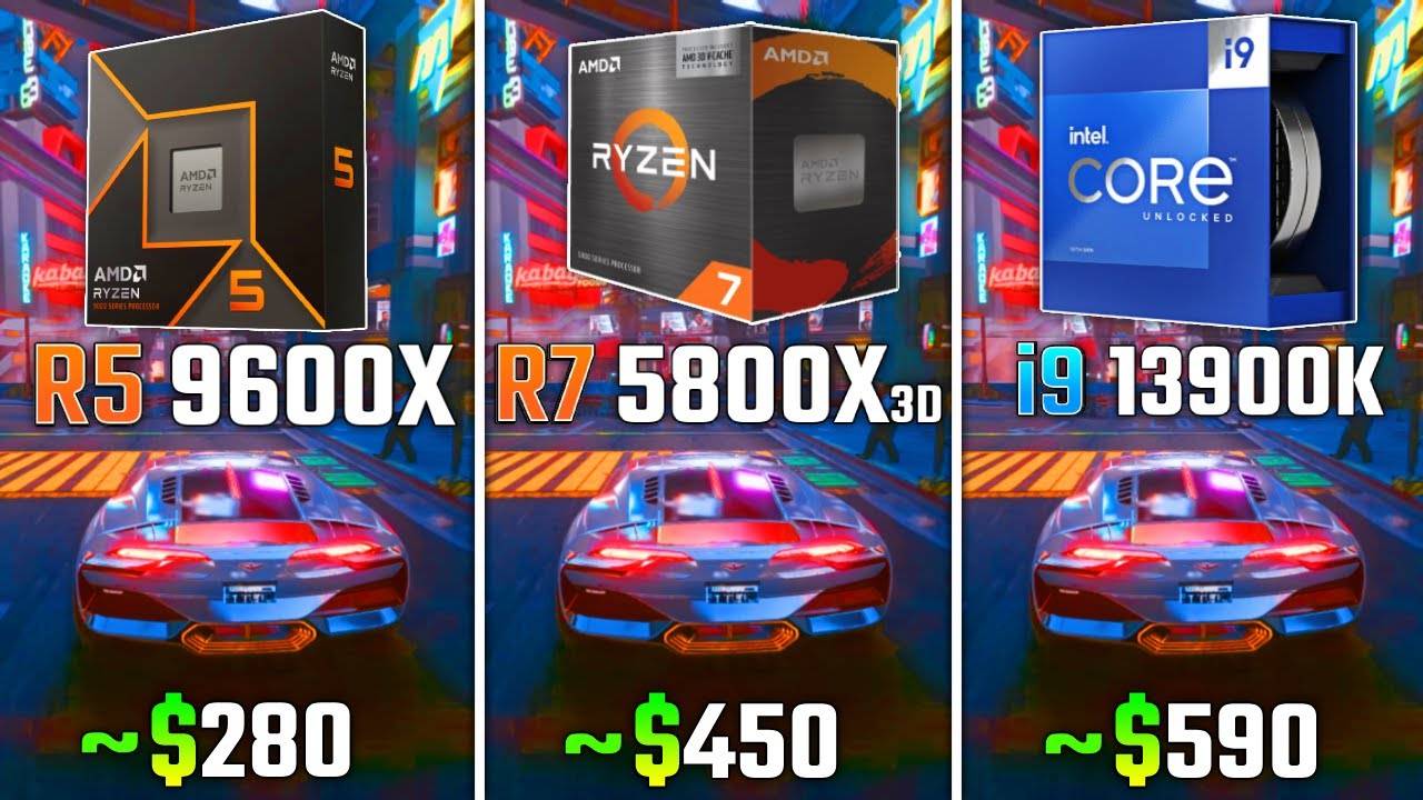 Ryzen 5 9600X - Ryzen 7 5800X3D - Intel i9-13900K | RTX 3090 Ti | 6 игр | 2160p (4K) смотреть онлайн