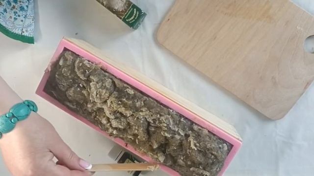 2. Варим натуральное мыло ГС с лечебной грязью и мёдом.#натуральноемыло