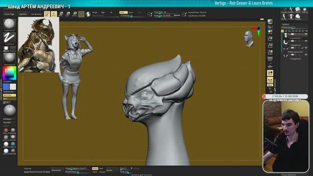 ЗАВТРАК для АНИМЕ ВАЙФУ в Zbrush смотреть онлайн