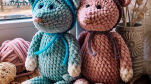 Амигуруми: схема Мышка Плюшка. Игрушки вязаные крючком - Free crochet patterns.