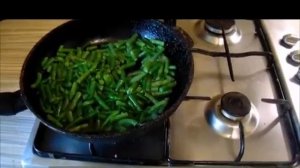 Стручковая фасоль с яйцом . ПП рецепт