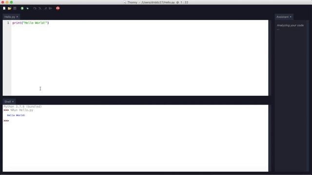 Python for Beginners Tutorial #1 - Thonny and Print Statements