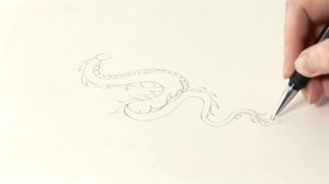 How To Sketch A Chinese Dragon Drawing