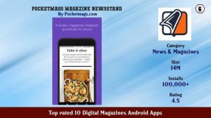 Top rated 10 Digital Magazines Android Apps