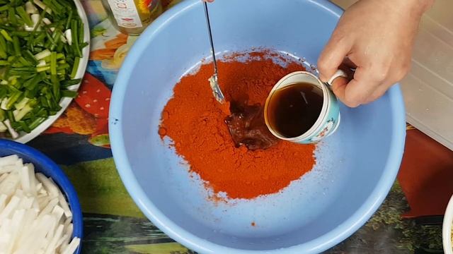 Корейское Кимчи рецепт Korean Kimchi 김치 recipe cooking before Christmas კორეული საკვები